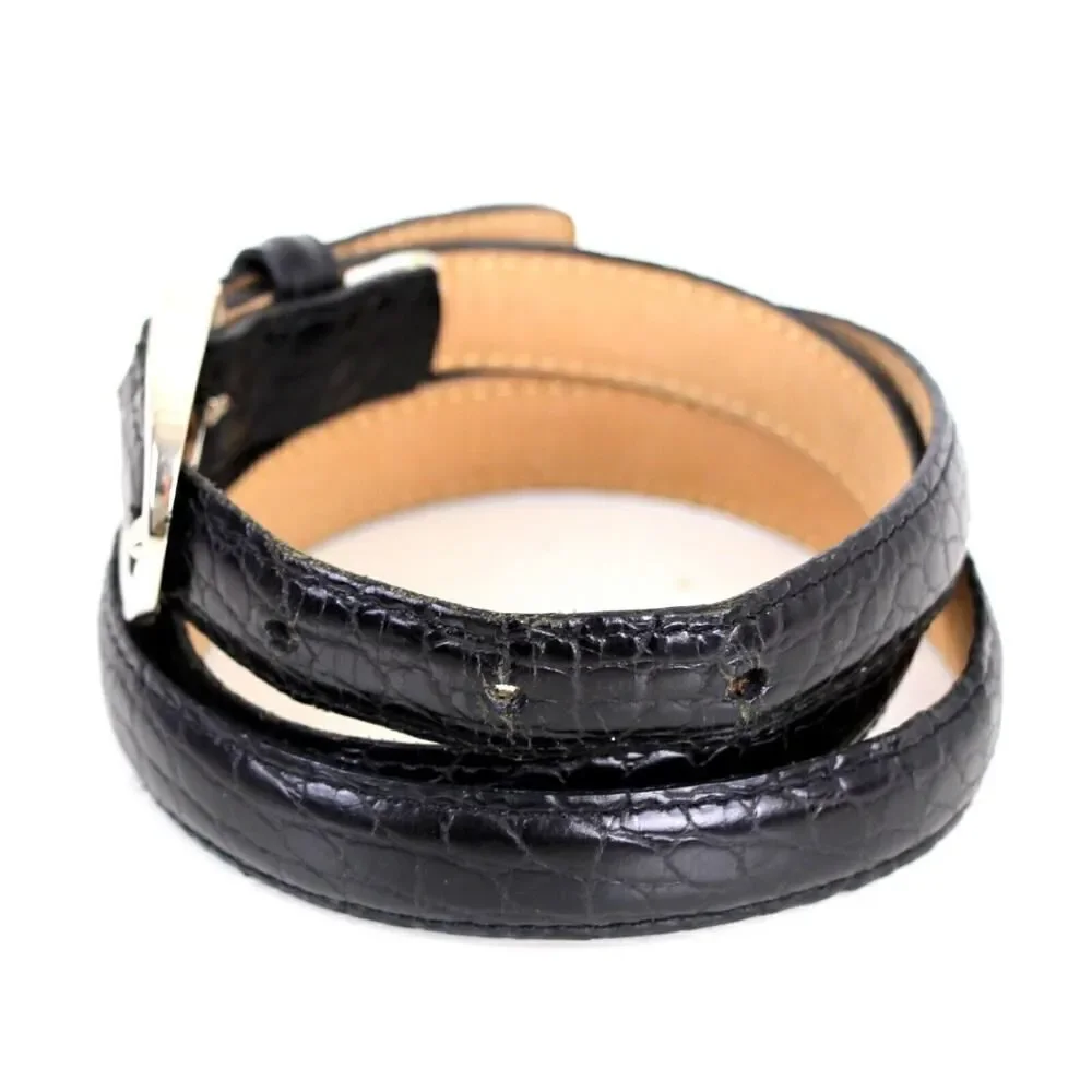 Eddie Bauer PATENT BLACK REAL LEATHER 3/4
